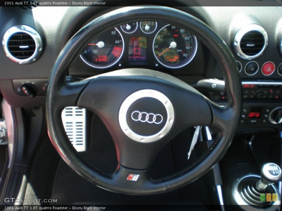Ebony Black Interior Steering Wheel for the 2001 Audi TT 1.8T quattro Roadster #50155088