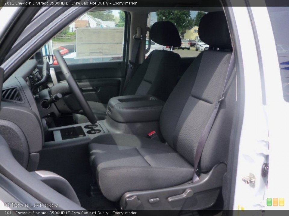 Ebony Interior Photo for the 2011 Chevrolet Silverado 3500HD LT Crew Cab 4x4 Dually #50155631