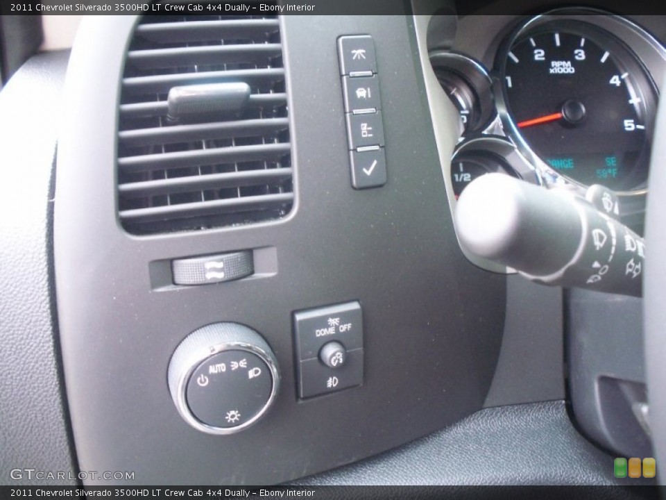 Ebony Interior Controls for the 2011 Chevrolet Silverado 3500HD LT Crew Cab 4x4 Dually #50155691