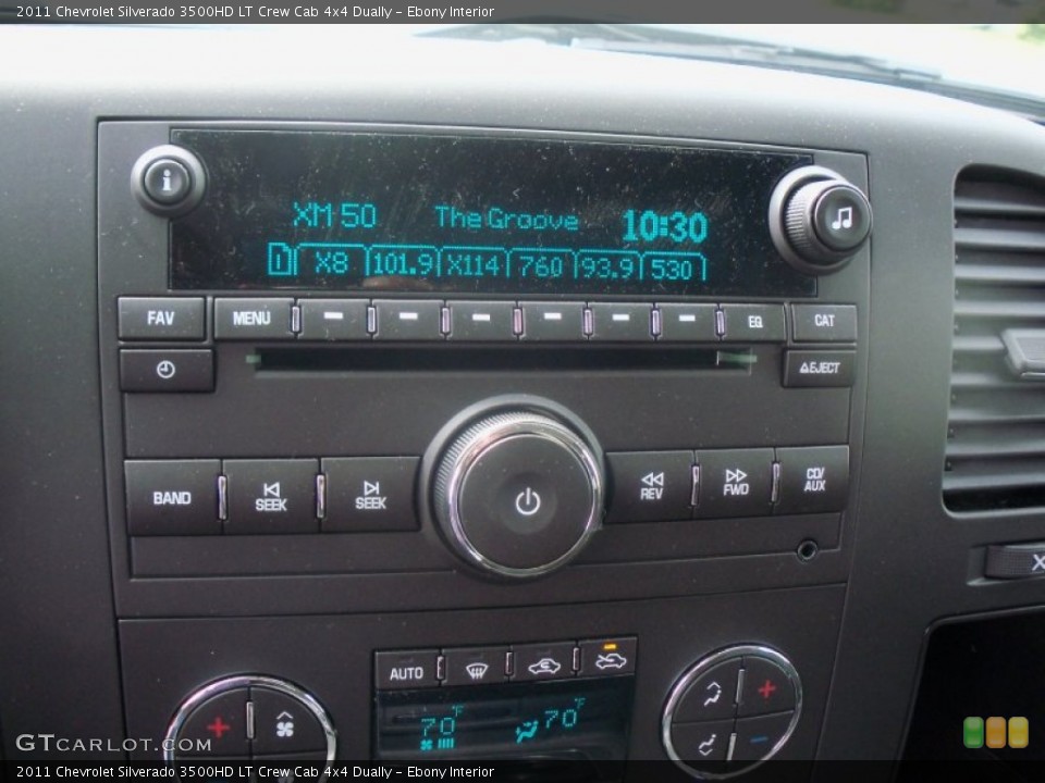 Ebony Interior Controls for the 2011 Chevrolet Silverado 3500HD LT Crew Cab 4x4 Dually #50155724