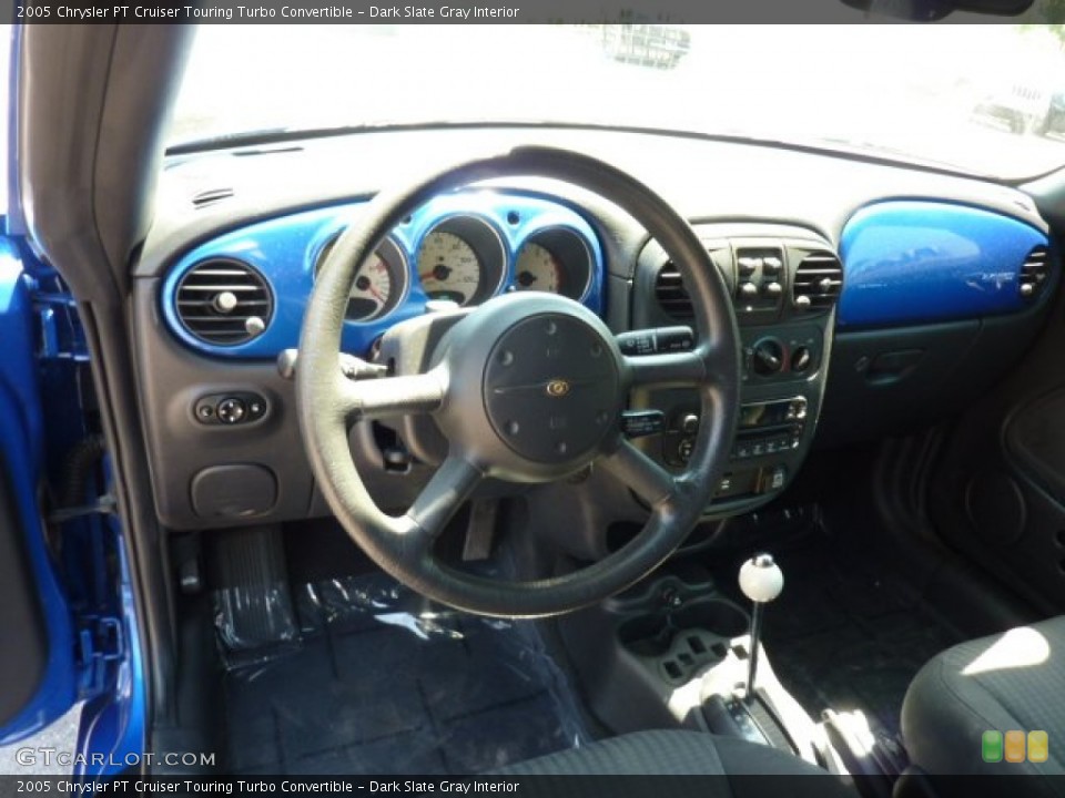 Dark Slate Gray Interior Dashboard for the 2005 Chrysler PT Cruiser Touring Turbo Convertible #50155889