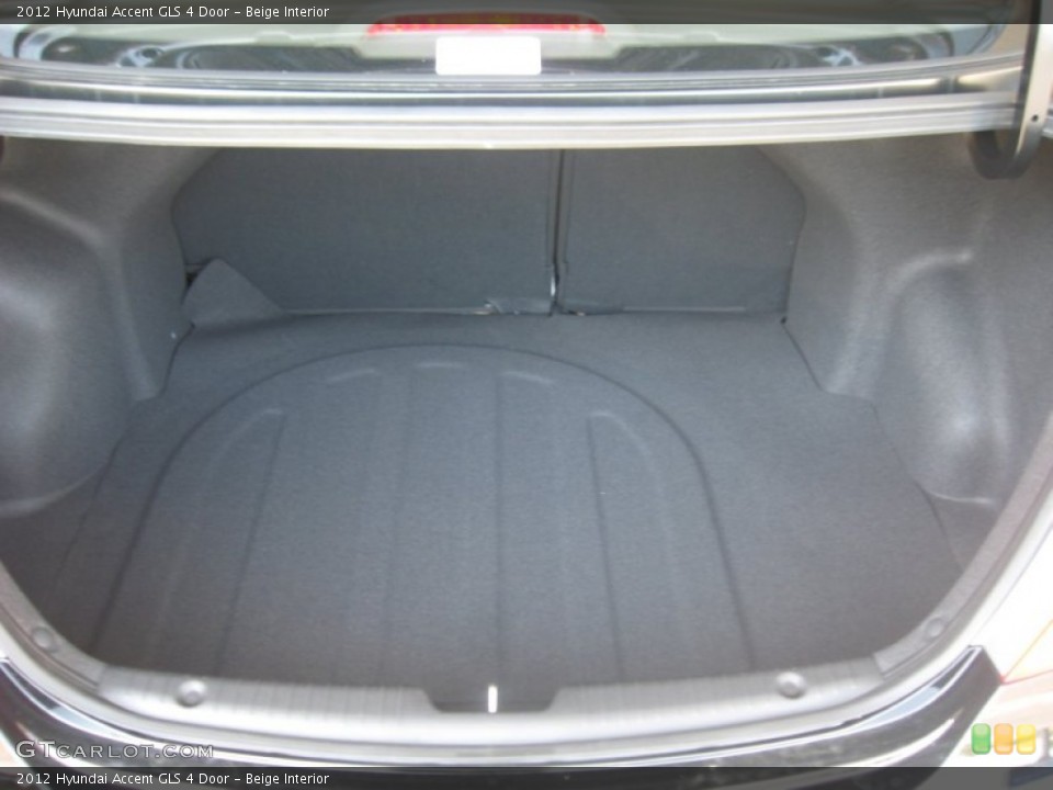 Beige Interior Trunk for the 2012 Hyundai Accent GLS 4 Door #50158446
