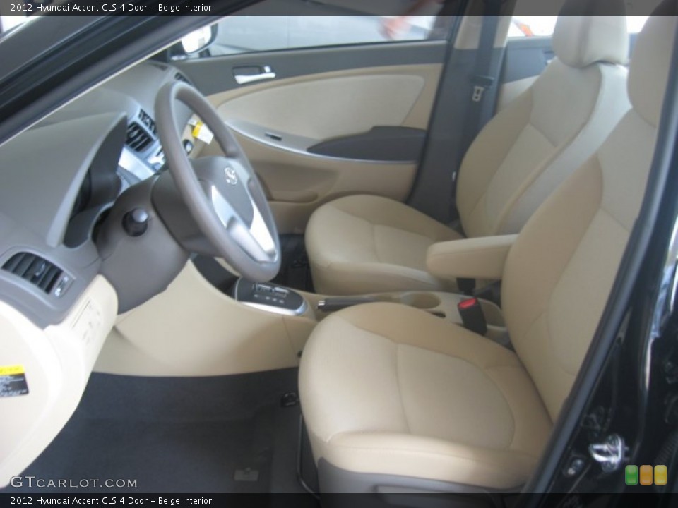 Beige Interior Photo for the 2012 Hyundai Accent GLS 4 Door #50158487