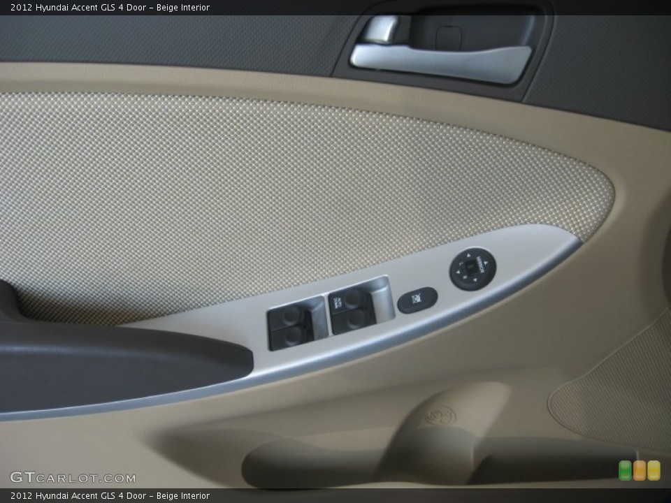 Beige Interior Door Panel for the 2012 Hyundai Accent GLS 4 Door #50158514