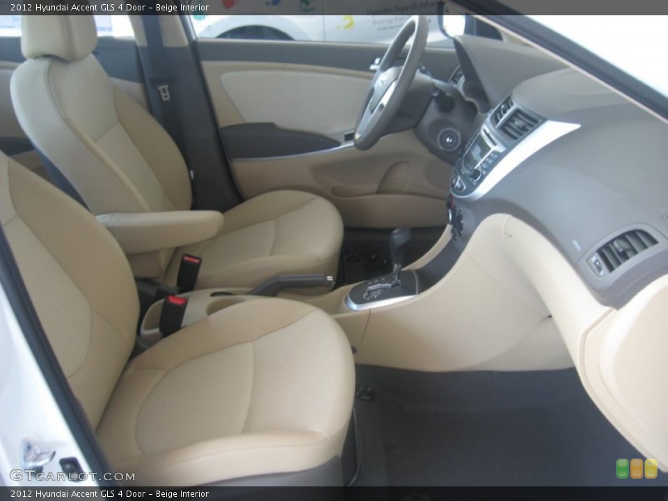 Beige Interior Photo for the 2012 Hyundai Accent GLS 4 Door #50158976