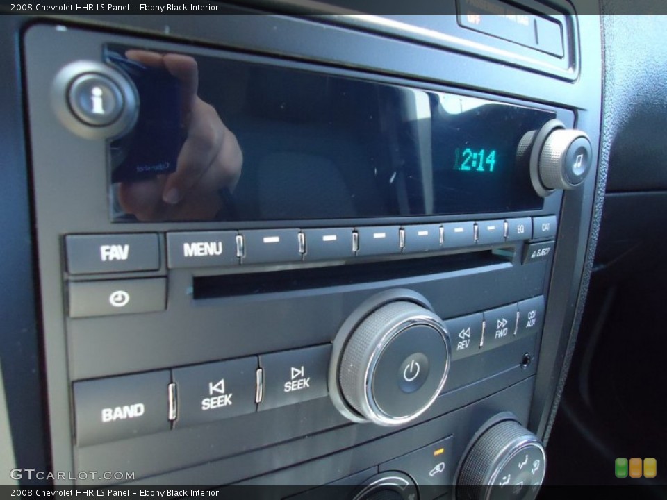 Ebony Black Interior Controls for the 2008 Chevrolet HHR LS Panel #50159714
