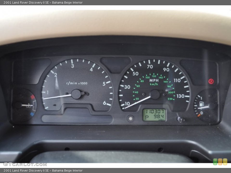 Bahama Beige Interior Gauges for the 2001 Land Rover Discovery II SE #50162357