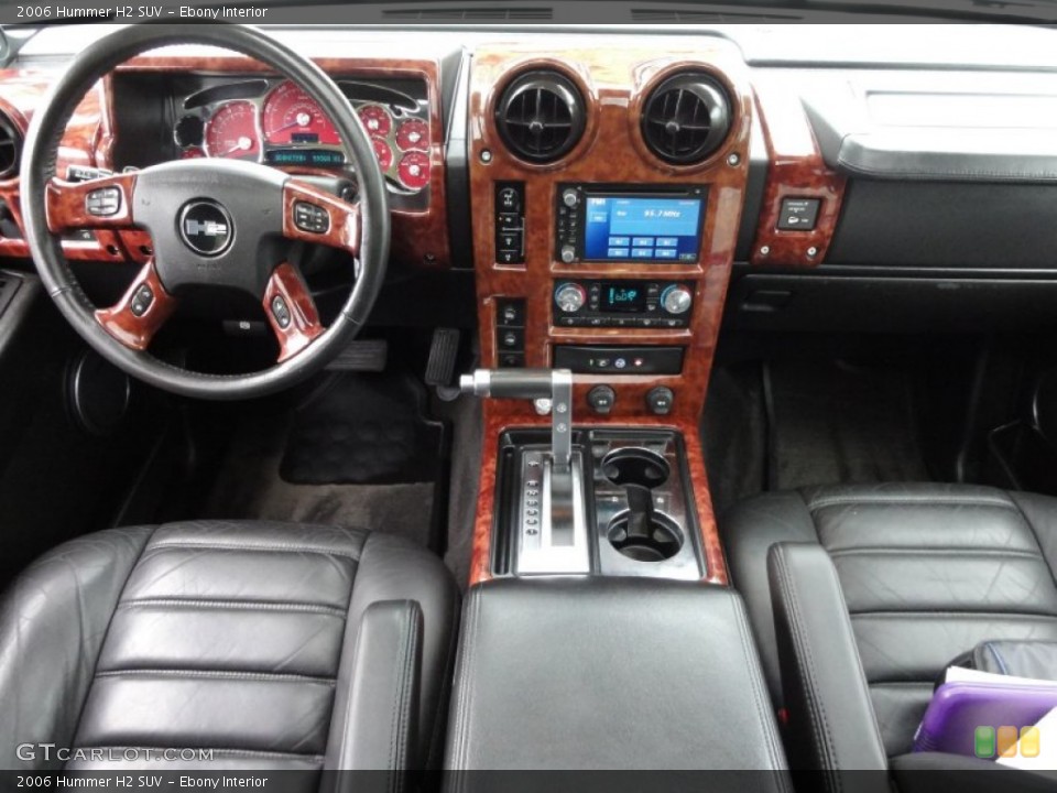 Ebony Interior Dashboard for the 2006 Hummer H2 SUV #50162633