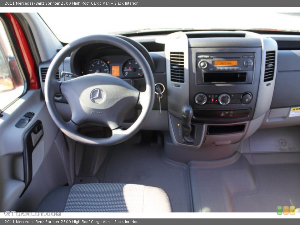 Black Interior Dashboard for the 2011 Mercedes-Benz Sprinter 2500 High Roof Cargo Van #50163878