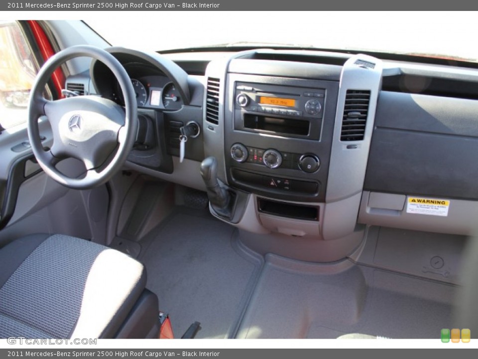 Black Interior Dashboard for the 2011 Mercedes-Benz Sprinter 2500 High Roof Cargo Van #50163893