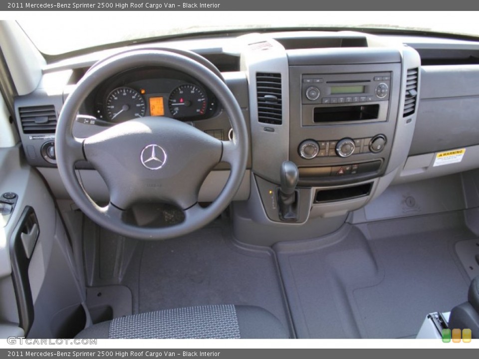 Black Interior Dashboard for the 2011 Mercedes-Benz Sprinter 2500 High Roof Cargo Van #50164382