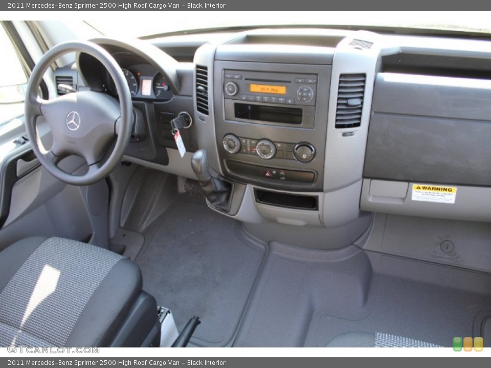 Black Interior Dashboard for the 2011 Mercedes-Benz Sprinter 2500 High Roof Cargo Van #50164397