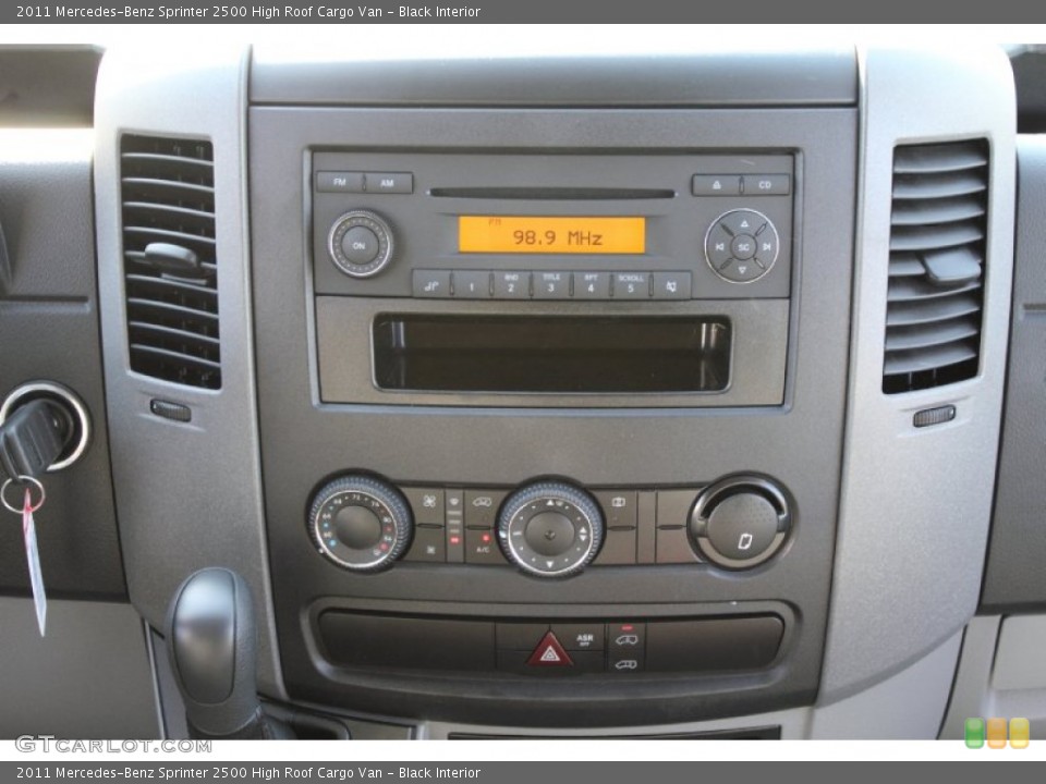 Black Interior Controls for the 2011 Mercedes-Benz Sprinter 2500 High Roof Cargo Van #50164412