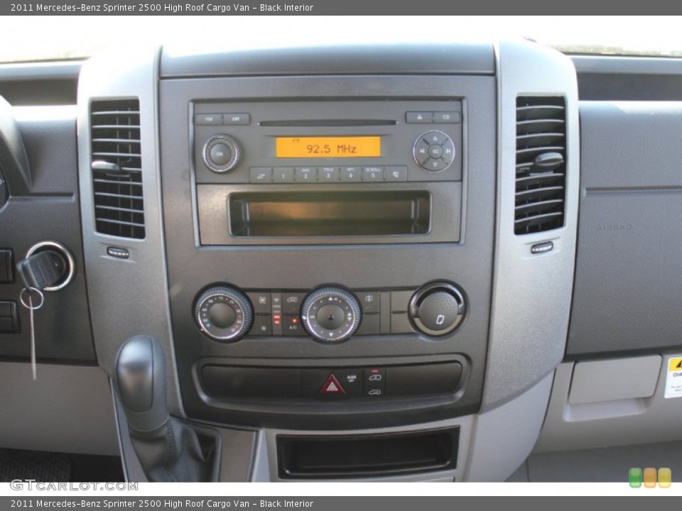 Black Interior Controls for the 2011 Mercedes-Benz Sprinter 2500 High Roof Cargo Van #50165123