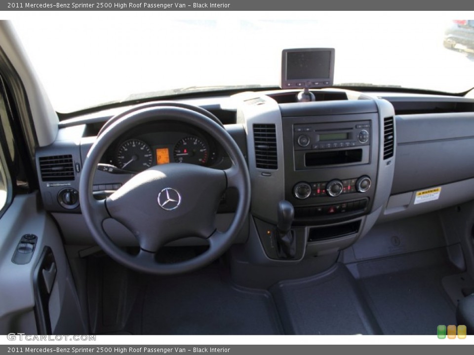 Black Interior Dashboard for the 2011 Mercedes-Benz Sprinter 2500 High Roof Passenger Van #50165396