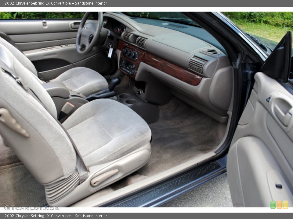 Sandstone Interior Photo for the 2002 Chrysler Sebring LX Convertible #50165684