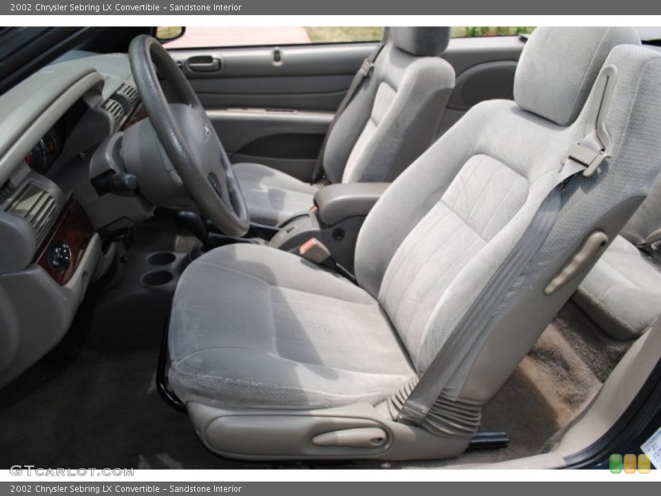 Sandstone Interior Photo for the 2002 Chrysler Sebring LX Convertible #50165726