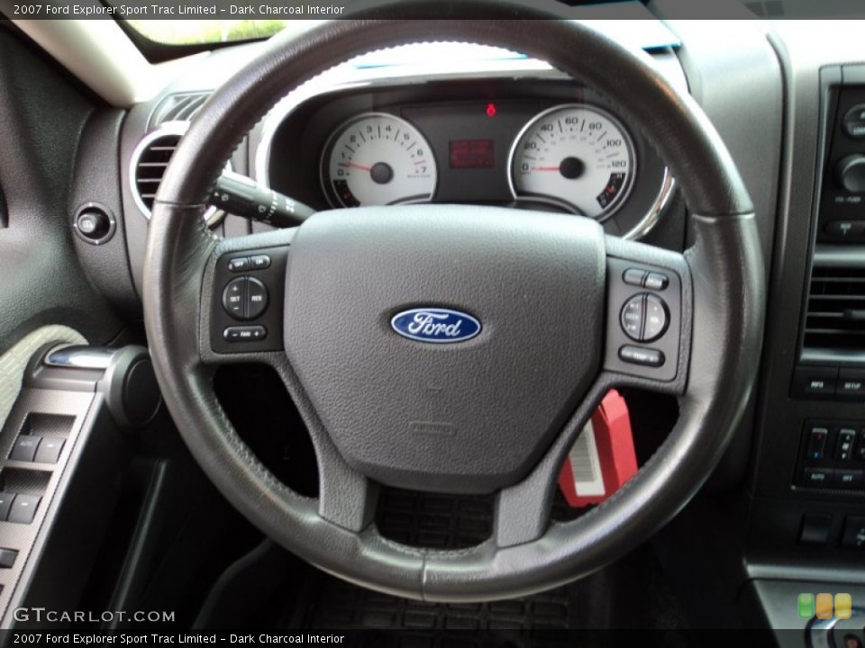 Dark Charcoal Interior Steering Wheel for the 2007 Ford Explorer Sport Trac Limited #50165876