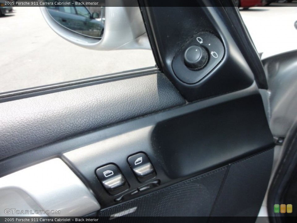 Black Interior Controls for the 2005 Porsche 911 Carrera Cabriolet #50167040