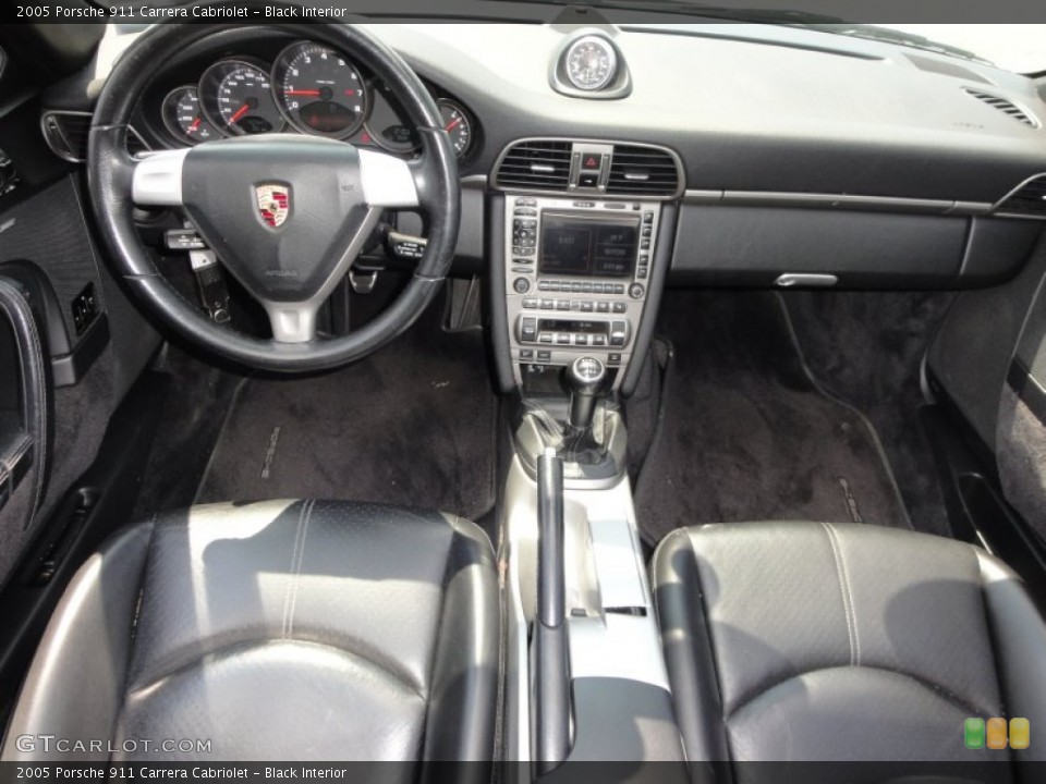 Black Interior Dashboard for the 2005 Porsche 911 Carrera Cabriolet #50167262