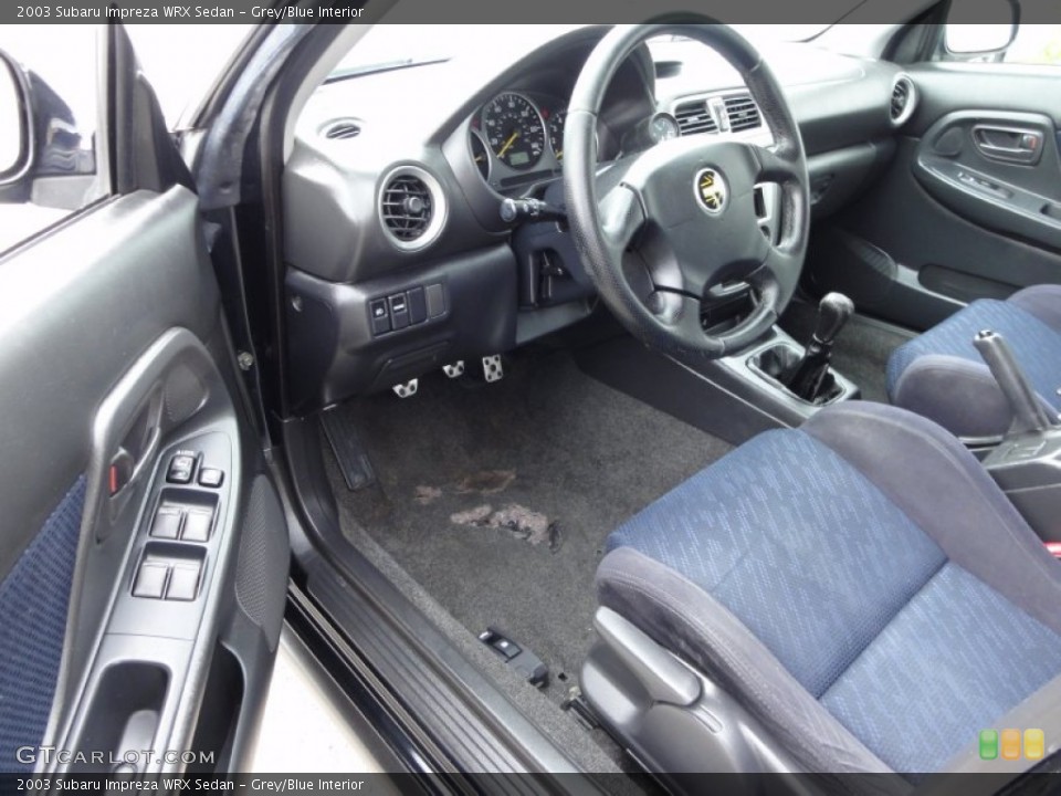 Grey/Blue Interior Photo for the 2003 Subaru Impreza WRX Sedan #50169998