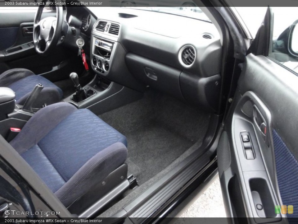 Grey/Blue Interior Photo for the 2003 Subaru Impreza WRX Sedan #50170091