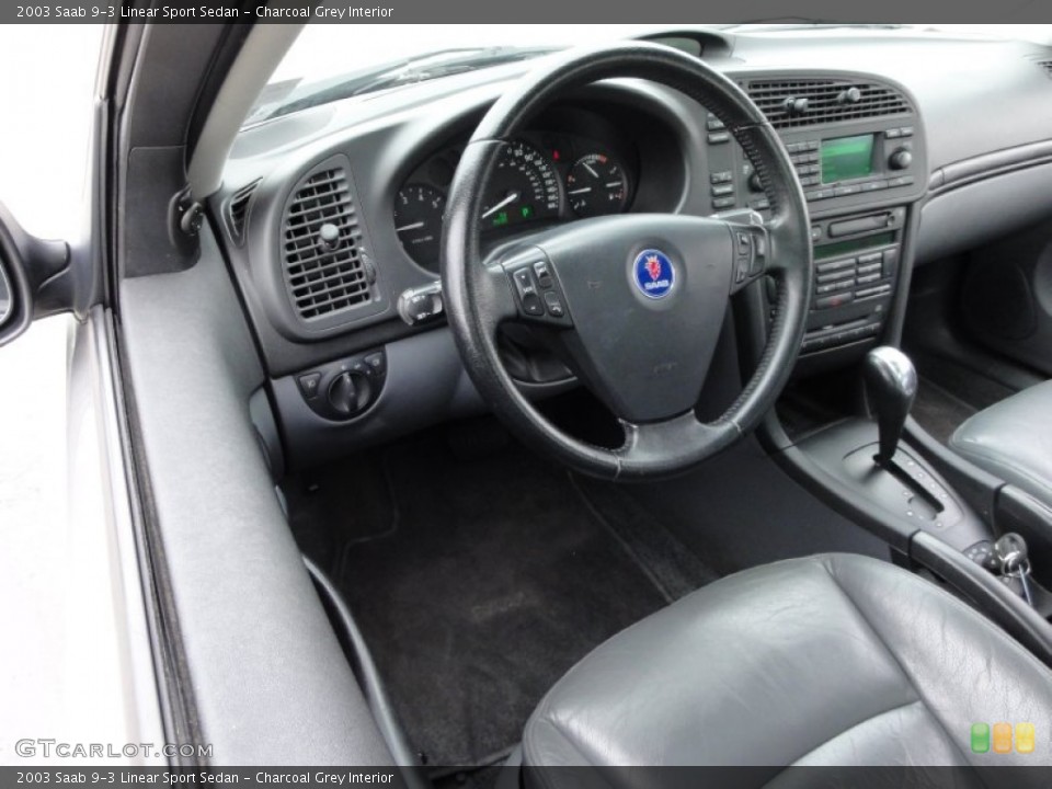 Charcoal Grey Interior Photo for the 2003 Saab 9-3 Linear Sport Sedan #50171483