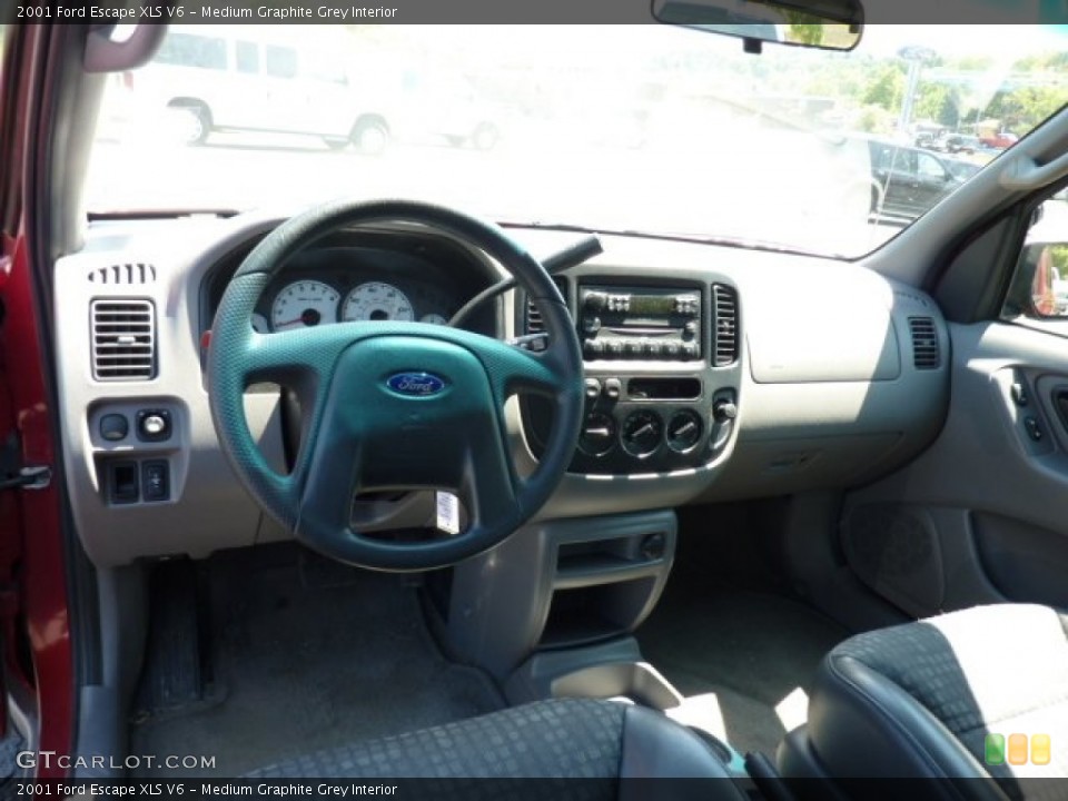 Medium Graphite Grey Interior Dashboard for the 2001 Ford Escape XLS V6 #50171591