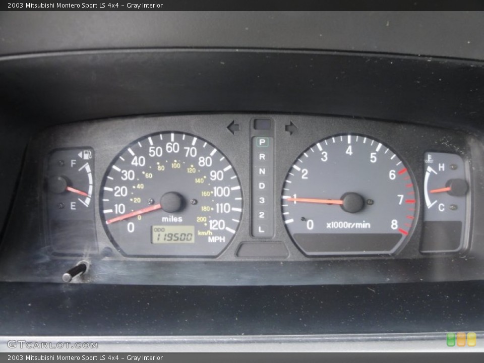 Gray Interior Gauges for the 2003 Mitsubishi Montero Sport LS 4x4 #50173673