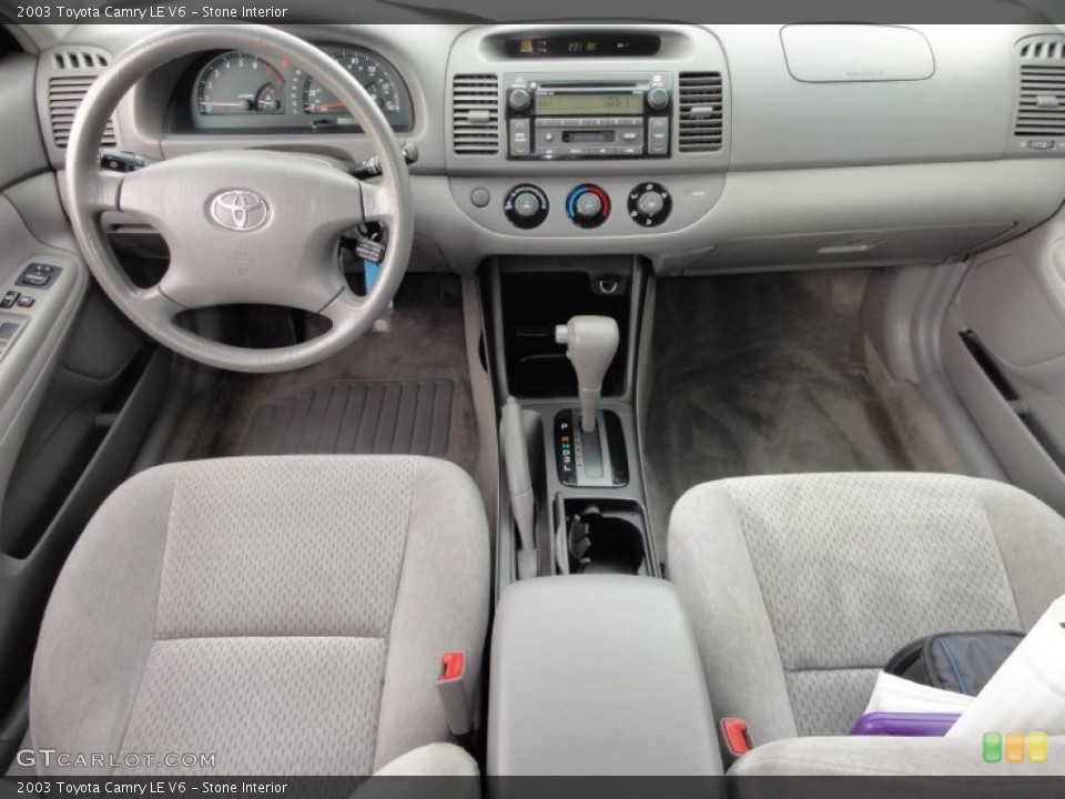 Stone Interior Dashboard for the 2003 Toyota Camry LE V6 #50174117