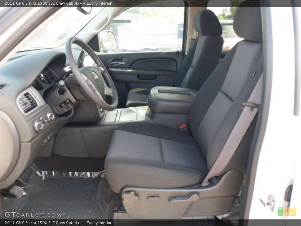 Ebony Interior Photo for the 2011 GMC Sierra 1500 SLE Crew Cab 4x4 #50175086