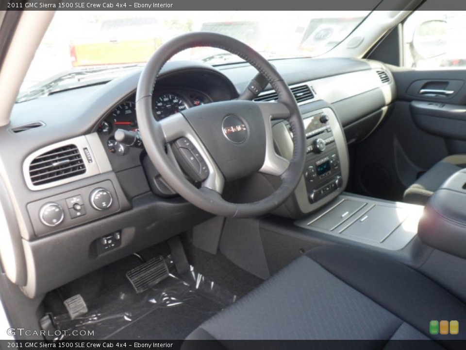 Ebony Interior Dashboard for the 2011 GMC Sierra 1500 SLE Crew Cab 4x4 #50175098