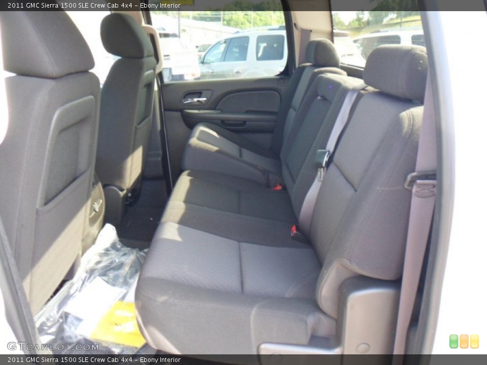 Ebony Interior Photo for the 2011 GMC Sierra 1500 SLE Crew Cab 4x4 #50175128