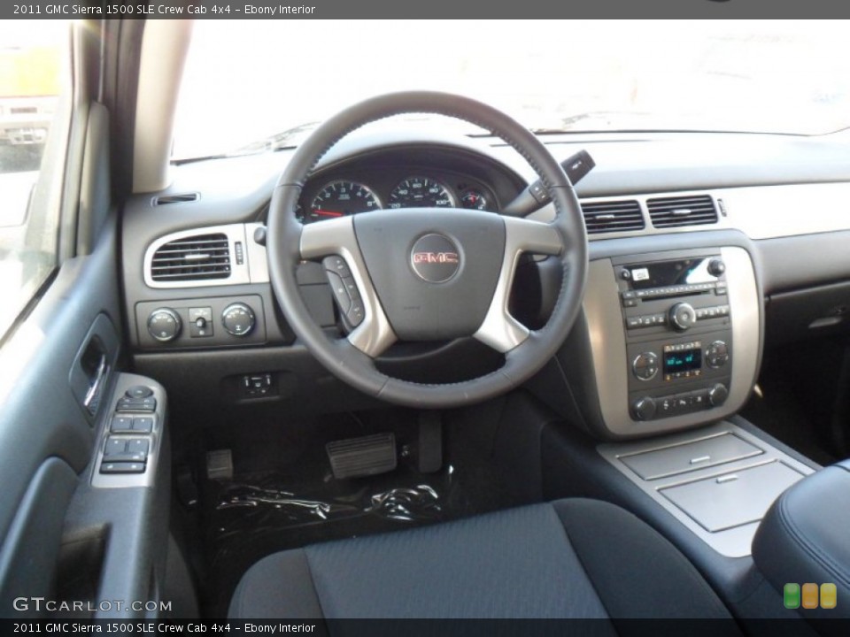 Ebony Interior Dashboard for the 2011 GMC Sierra 1500 SLE Crew Cab 4x4 #50175143