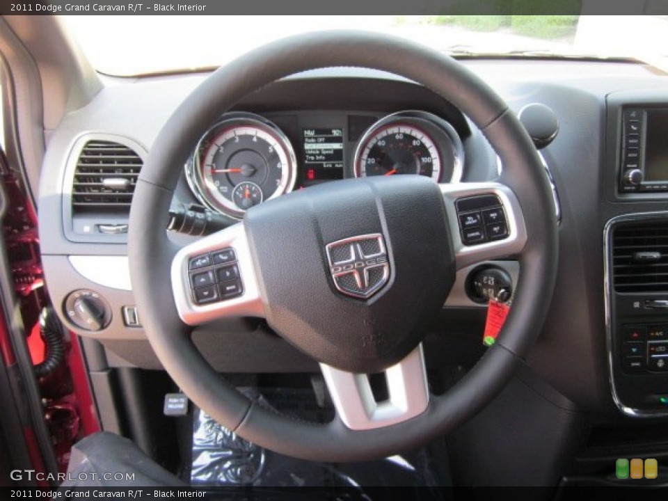 Black Interior Steering Wheel for the 2011 Dodge Grand Caravan R/T #50176799