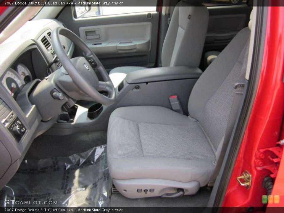 Medium Slate Gray Interior Photo for the 2007 Dodge Dakota SLT Quad Cab 4x4 #50177024