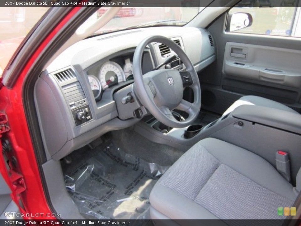 Medium Slate Gray Interior Photo for the 2007 Dodge Dakota SLT Quad Cab 4x4 #50177159