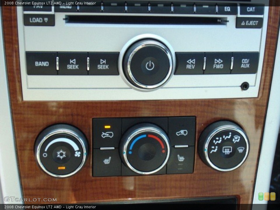 Light Gray Interior Controls for the 2008 Chevrolet Equinox LTZ AWD #50177417