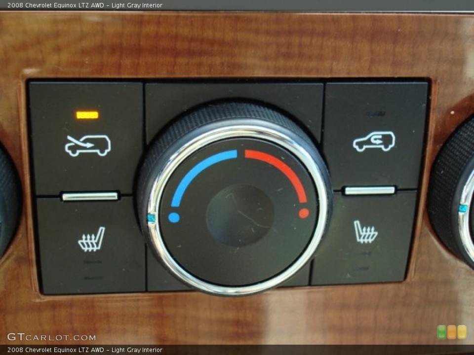 Light Gray Interior Controls for the 2008 Chevrolet Equinox LTZ AWD #50177432