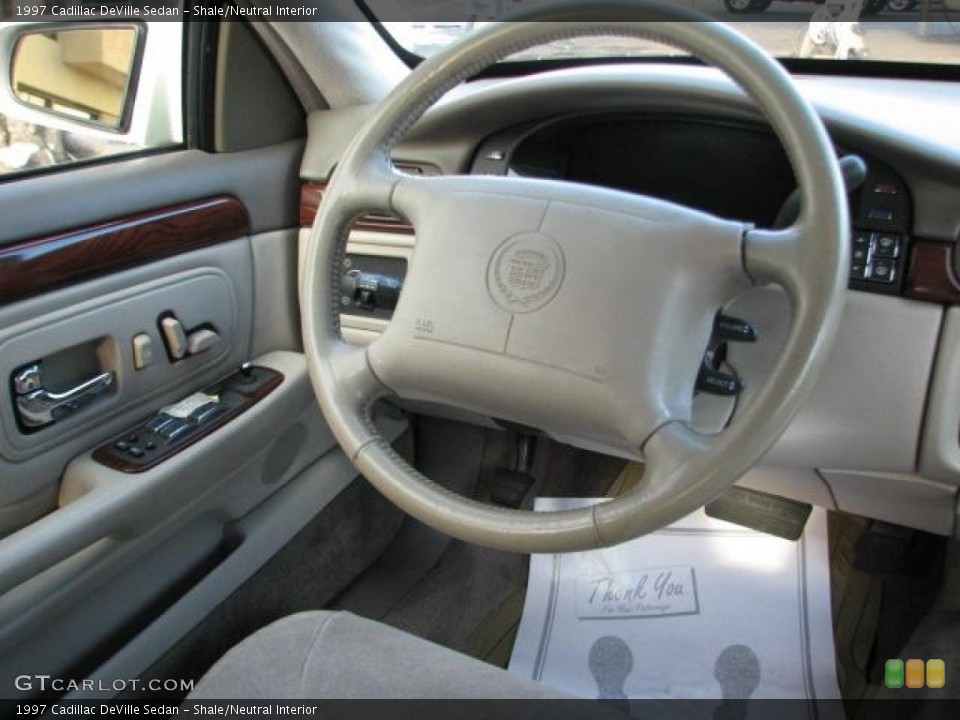 Shale/Neutral Interior Steering Wheel for the 1997 Cadillac DeVille Sedan #50177792