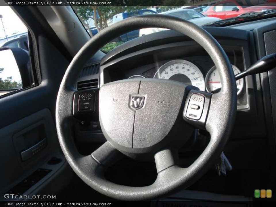 Medium Slate Gray Interior Steering Wheel for the 2006 Dodge Dakota R/T Club Cab #50180558