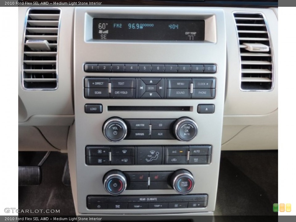 Medium Light Stone Interior Controls for the 2010 Ford Flex SEL AWD #50181755