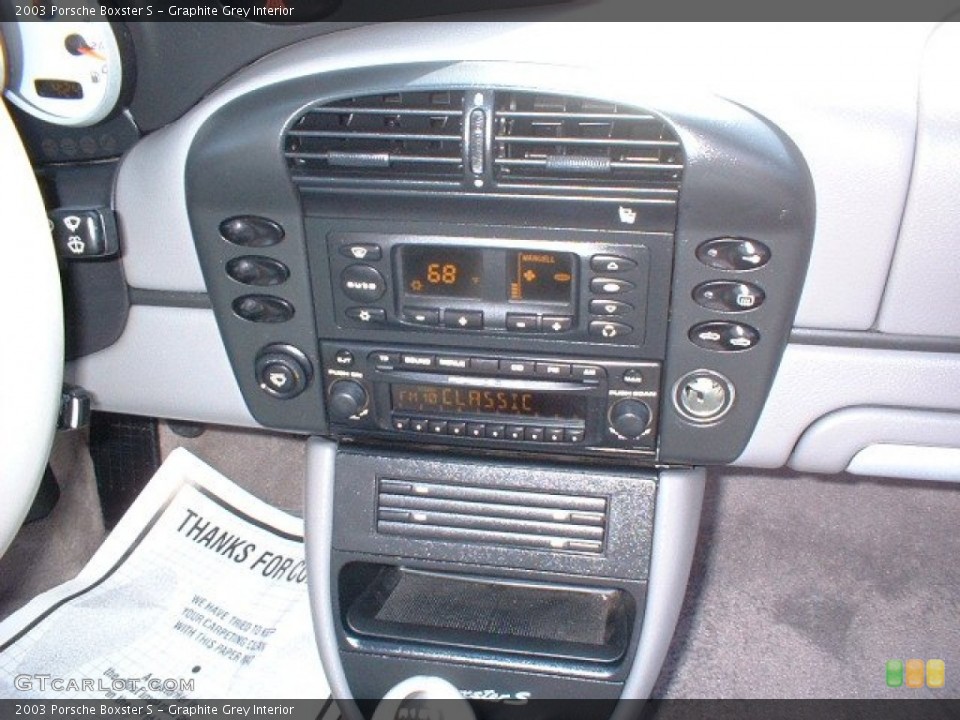 Graphite Grey Interior Controls for the 2003 Porsche Boxster S #50182721