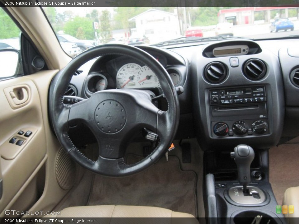 Beige Interior Dashboard for the 2000 Mitsubishi Eclipse GT Coupe #50182943