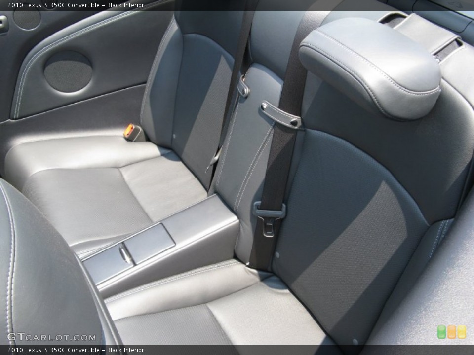Black Interior Photo for the 2010 Lexus IS 350C Convertible #50183249