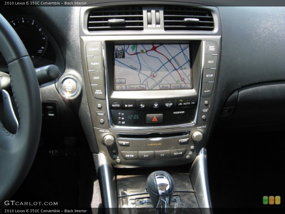 Black Interior Navigation for the 2010 Lexus IS 350C Convertible #50183381
