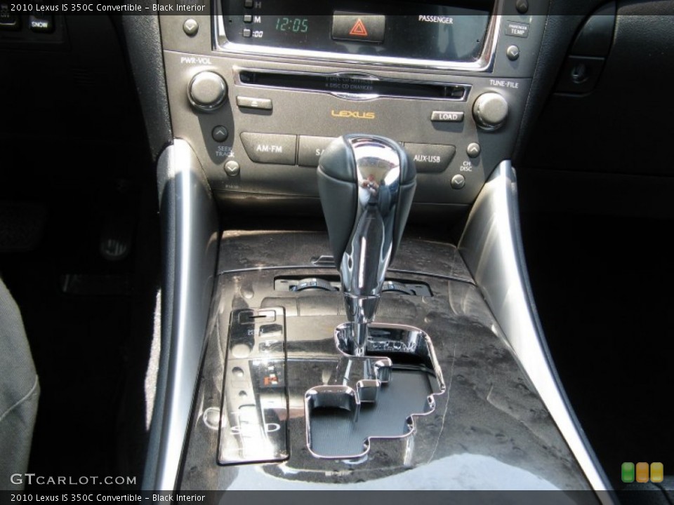 Black Interior Transmission for the 2010 Lexus IS 350C Convertible #50183402