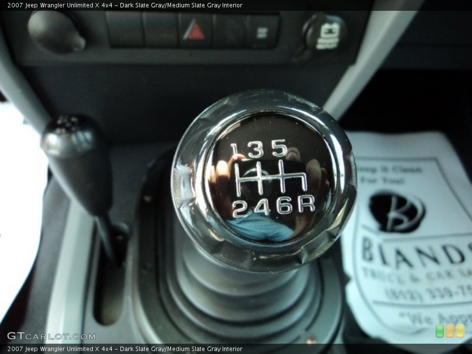 Dark Slate Gray/Medium Slate Gray Interior Transmission for the 2007 Jeep Wrangler Unlimited X 4x4 #50184869