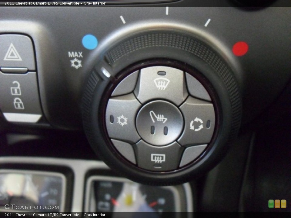 Gray Interior Controls for the 2011 Chevrolet Camaro LT/RS Convertible #50185095