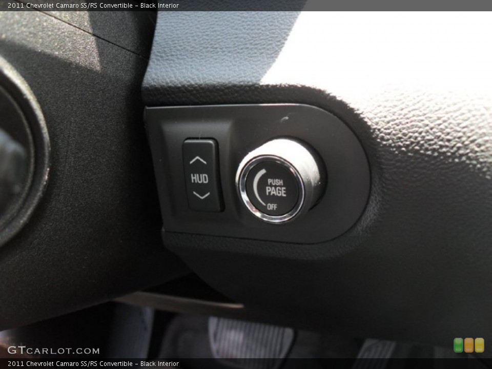 Black Interior Controls for the 2011 Chevrolet Camaro SS/RS Convertible #50185226